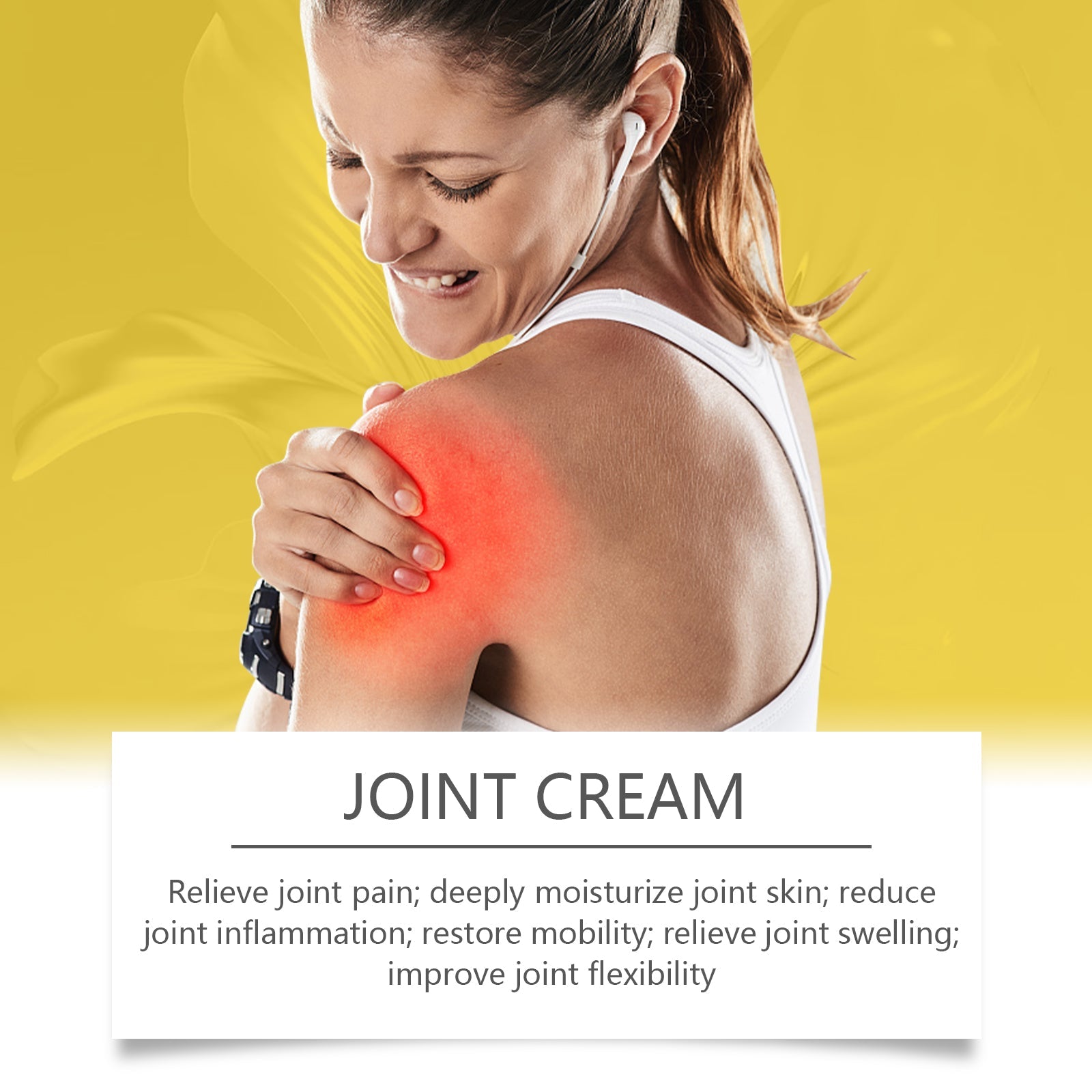 Bee Venom Joint Care Cream, Natural Body Care for Pain Relief and Flexibility ,50g