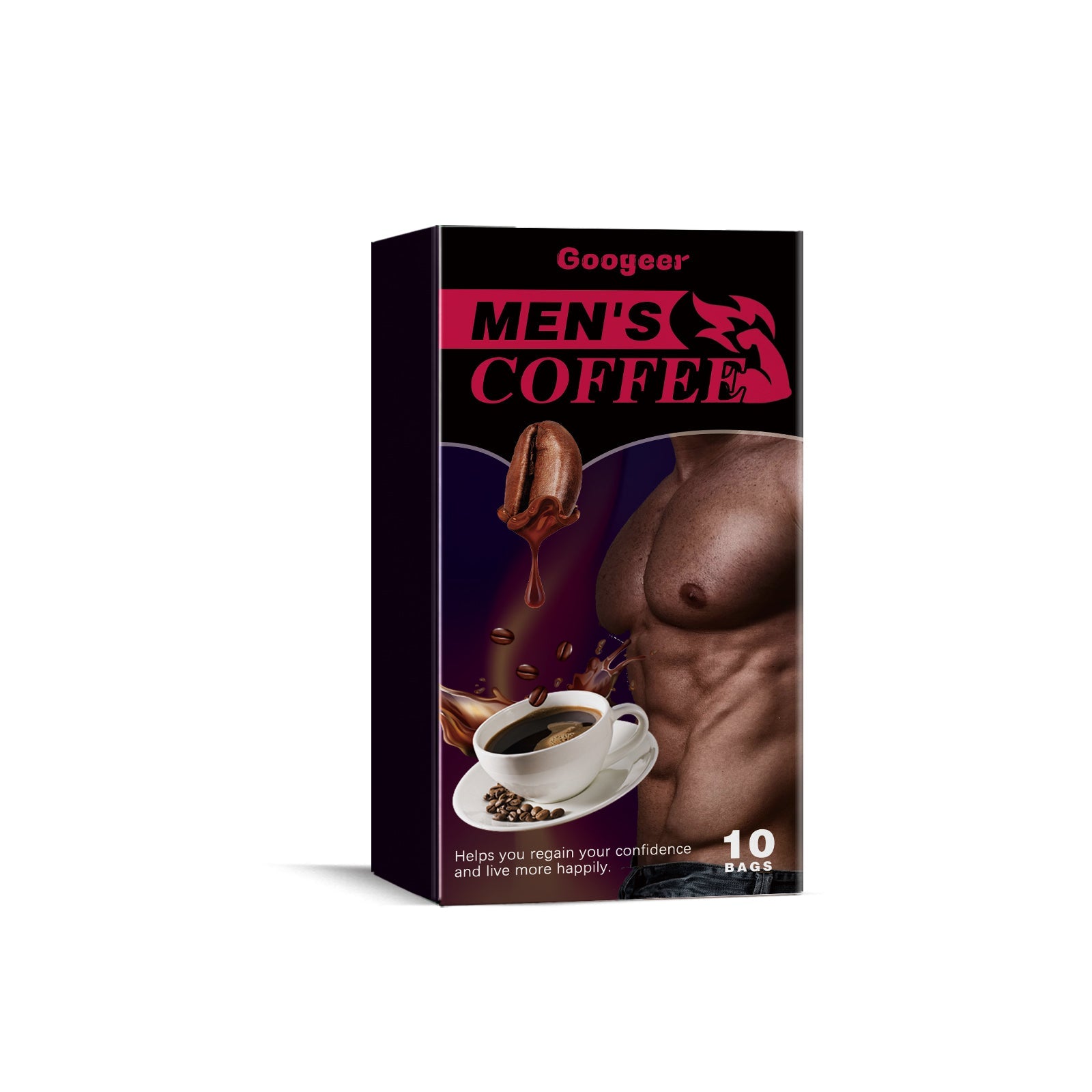 Boost Your Vitality with Men's Coffee, Stress Relief, Energy, Body Care ,10pcs
