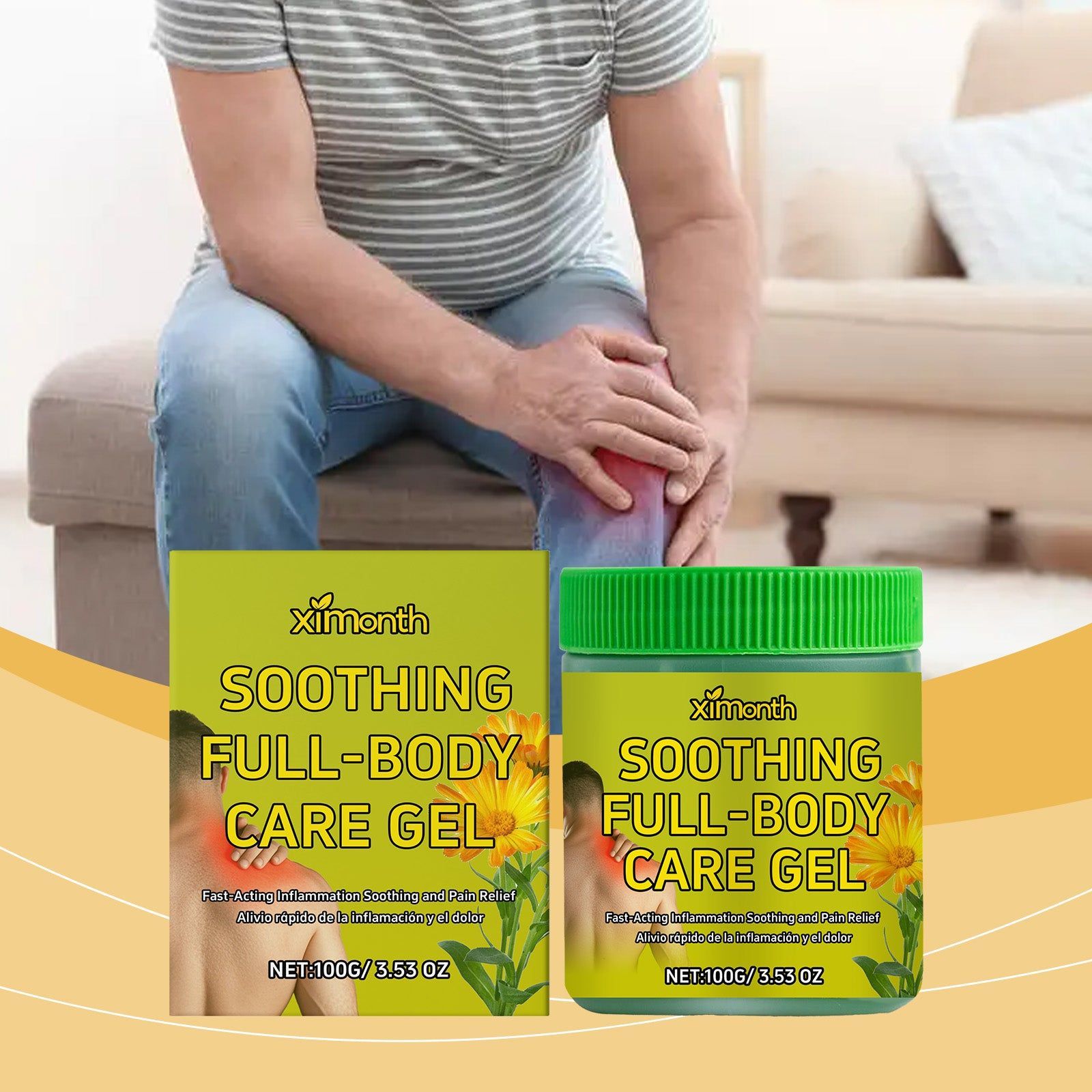 Body Care Gel, Soothes Muscles, Fast Relief, Gentle Formula, Daily Comfort ,100g