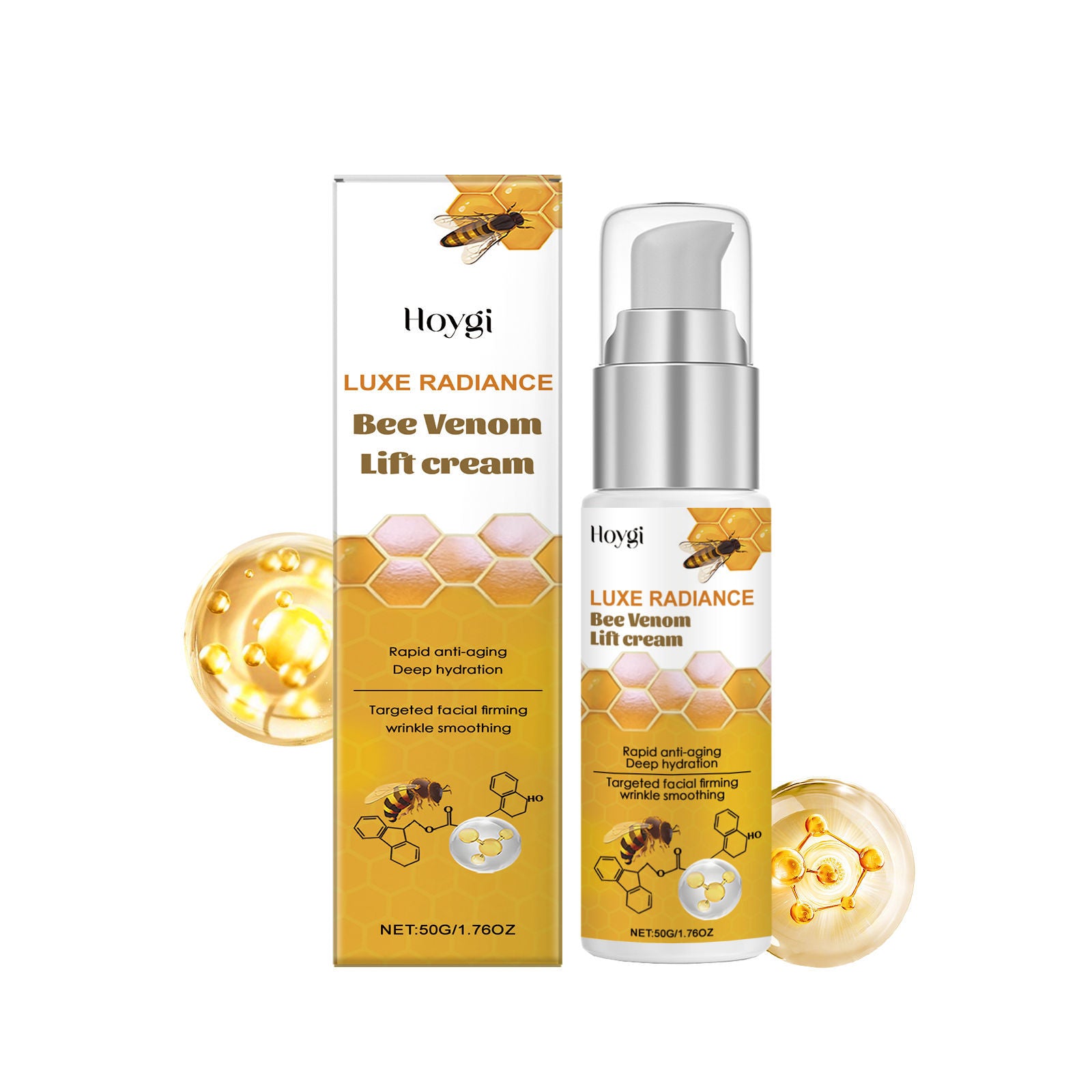 Bee Venom Face Cream, Anti-Aging, Hydrating, Relieve Relaxation, Firming ,50g