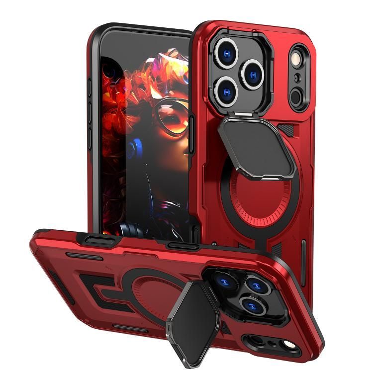For iPhone 18 Pro Max / iPhone 17 Pro Max Shield Frame Holder MagSafe Phone Case
