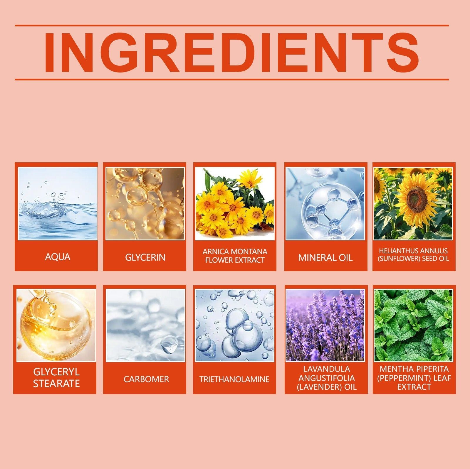 Body Care Cream, Soothing, Nourishing, Muscle Relief, Fast Absorption ,50g