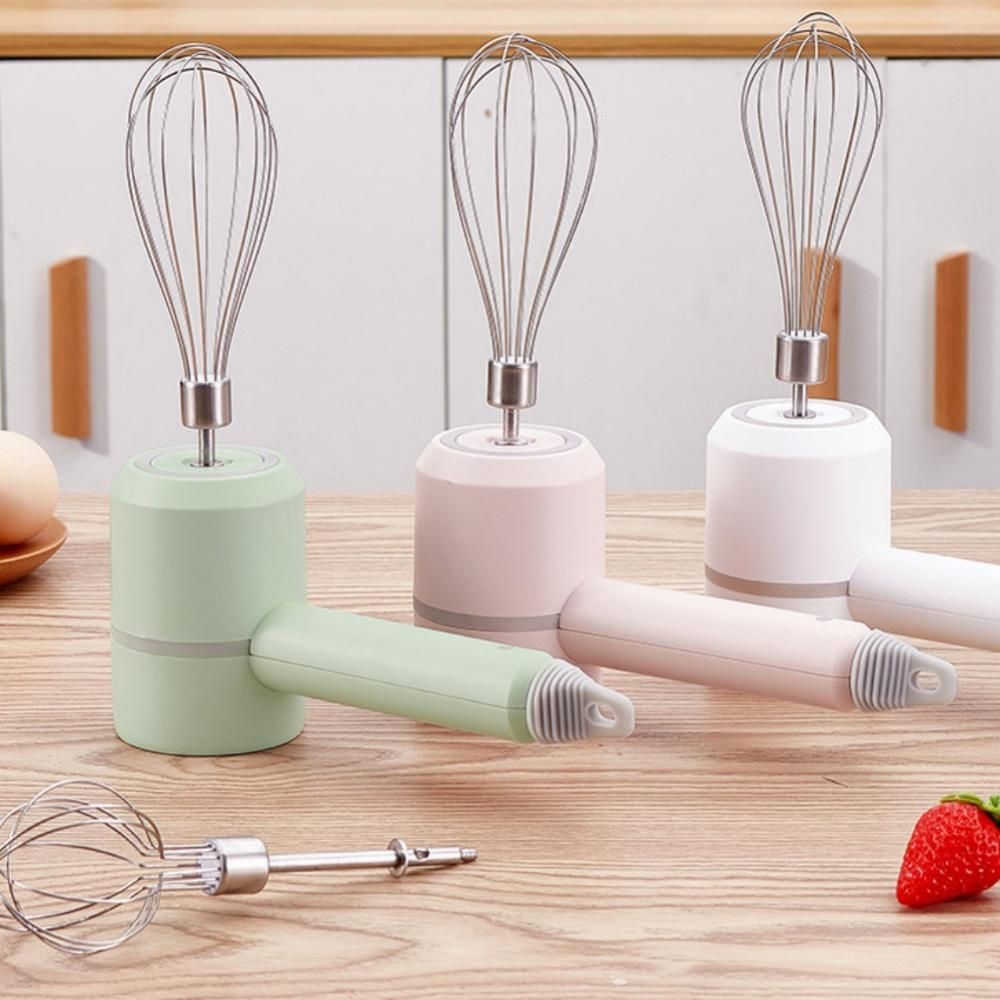 Electric Hand Mixer Wireless Egg Whisk Foamer Lightweight Kitchen Handheld USB Blender