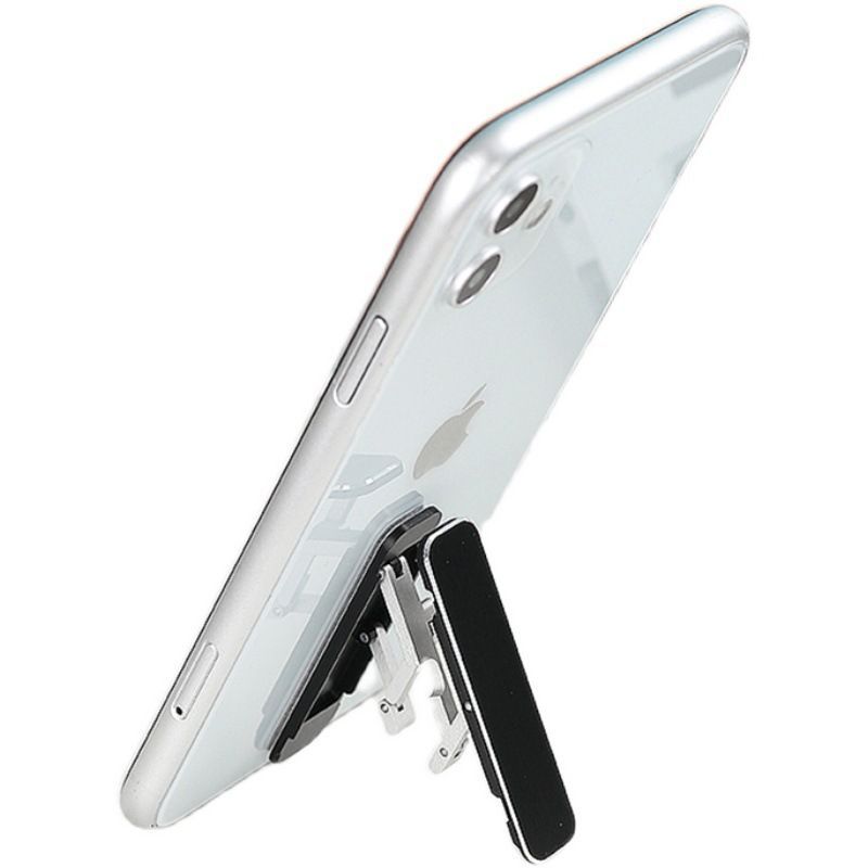 Phone holder Foldable Metal Invisible Phone Stand Paste Type Desktop Bracket