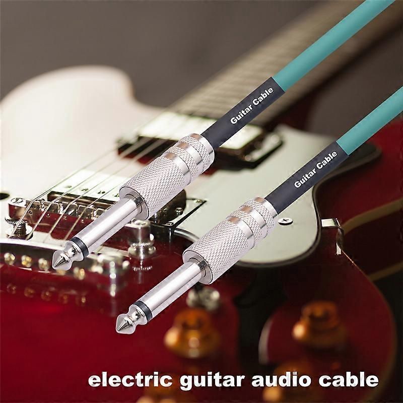 Guitar Instrument Cable 6.35mm for Guitar Bass Drum Device, 3 Meter