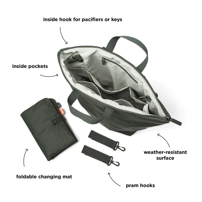 Done By Deer Changing Backpack Green