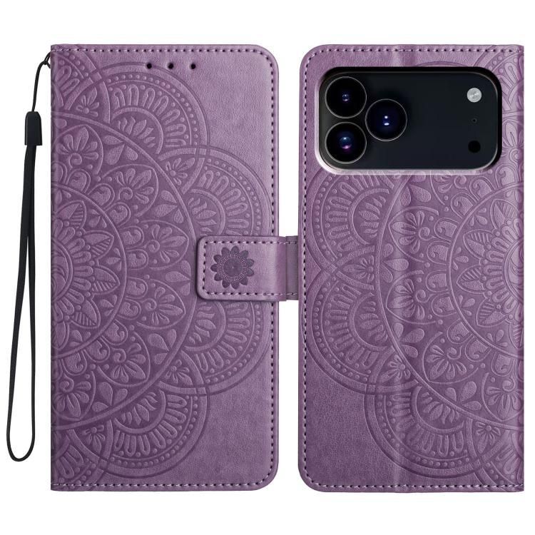 For iPhone 18 Pro Max / iPhone 17 Pro Max Flower Embossed Leather Phone Case