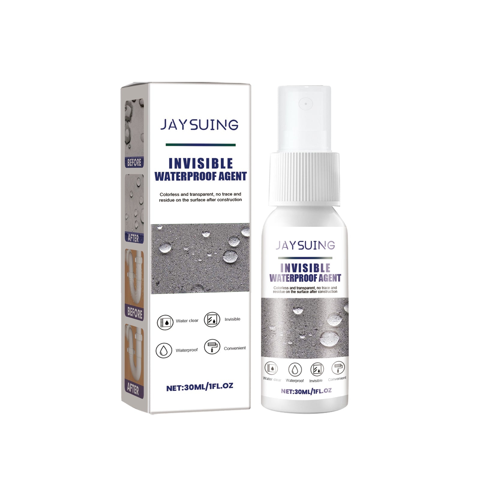 Waterproof Leak Repair Spray, Fast Dry, Multi-Purpose Sealant for Roof Bathroom, Waterproof and Leak Proof Solution ,30ml