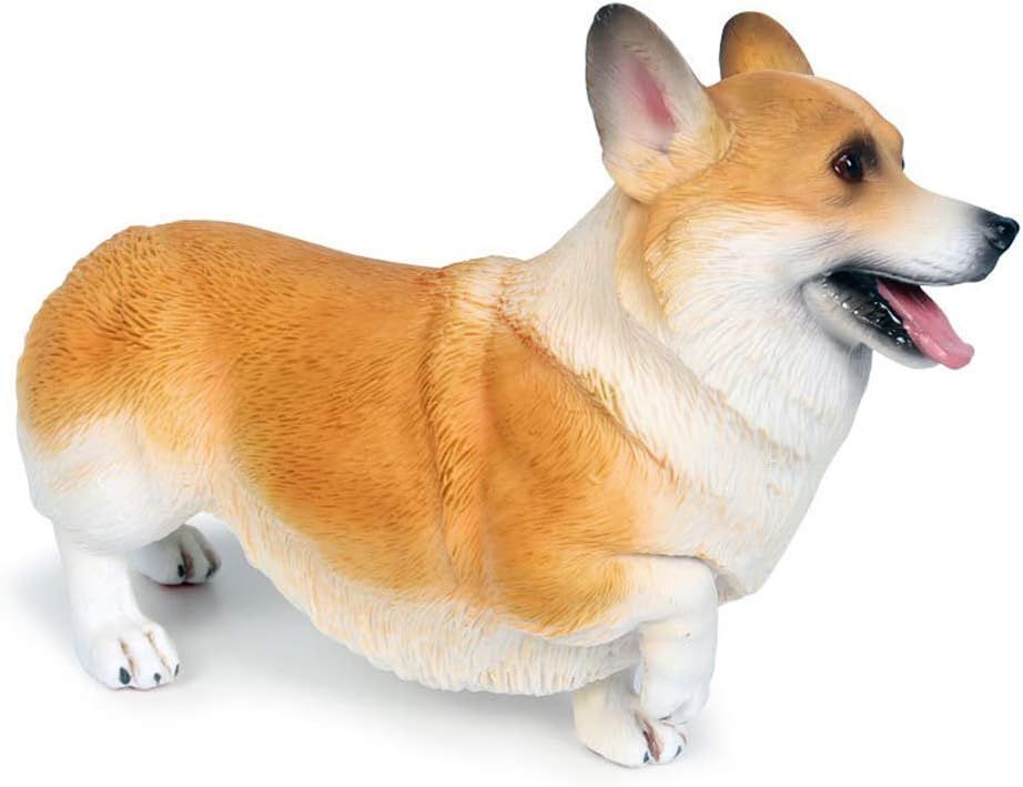 Corgi Dog Animal Resin Simulation Toy Pet Figure Resin Decoration Gift