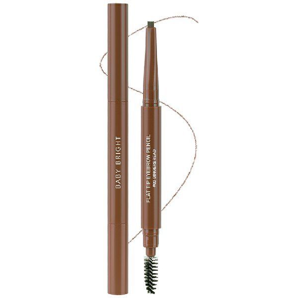 FLAT TIP EYEBROW PENCIL 0.16G BABY BRIGHT (M) #02 GINGERBREAD