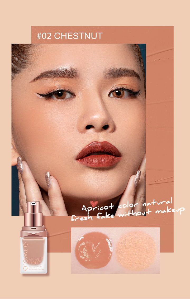 Liquid Blush Matte Silky Flowing Brighten Skin Colour Cheek Blush Face Makeup