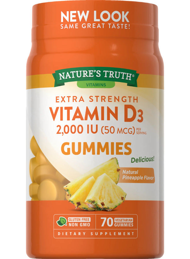 NATURE'S TRUTH  VITAMIN D3 2000 IU (50 MCG) | EXTRA STRENGTH