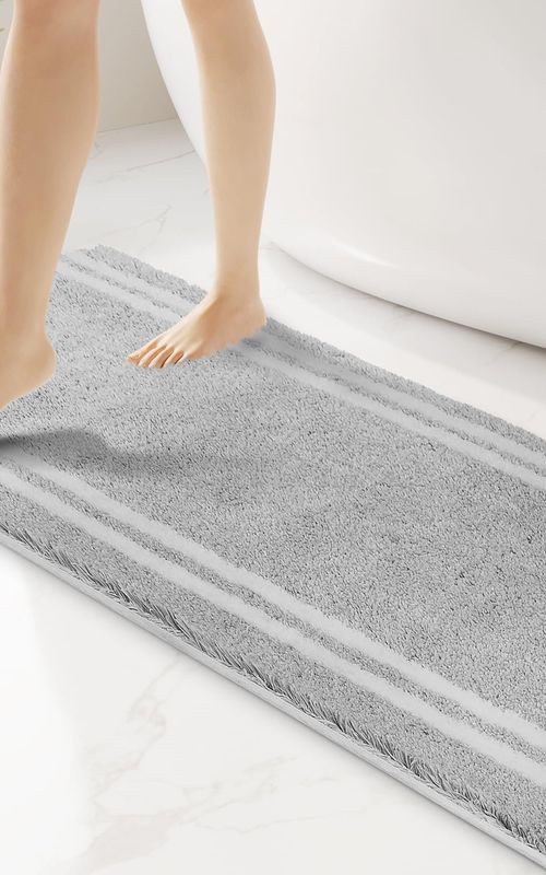 AIESY® Non-Slip Super Absorbent Quick Dry Shaggy Microfiber Bath Mat