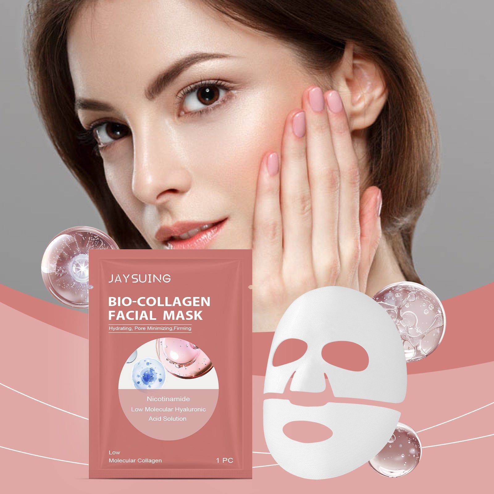 Collagen Mask, Moisturizing Brightening, Skin Elasticity, Fine Lines ,1pcs