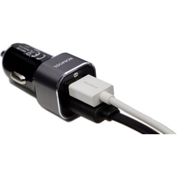 ROMOSS AM12 Dual USB Quick Charging 5V 2.1A Intelligent Car Charger