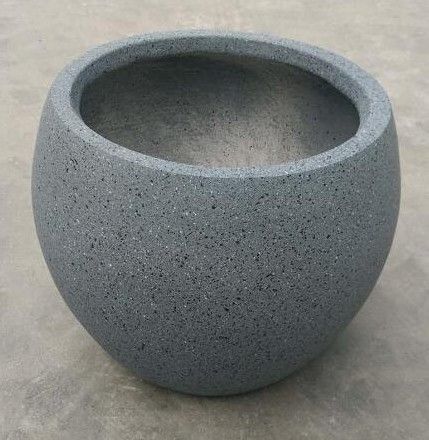 45x33cm Textured Grey Fiberclay Planter #KD-026