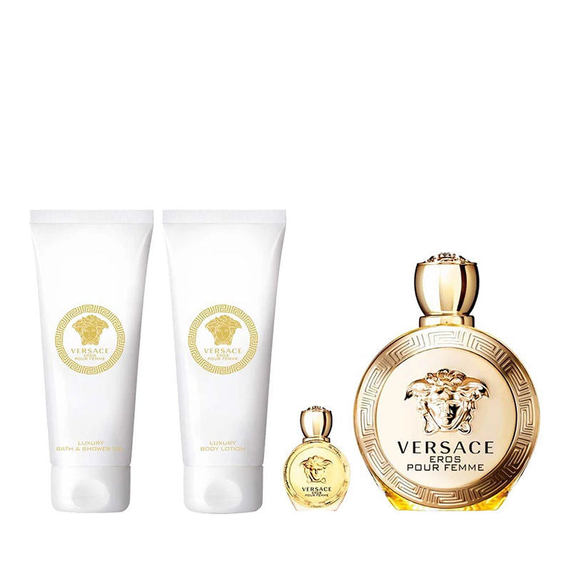 Versace Eros Pour Femme Edp 100ml 4Pcs Set