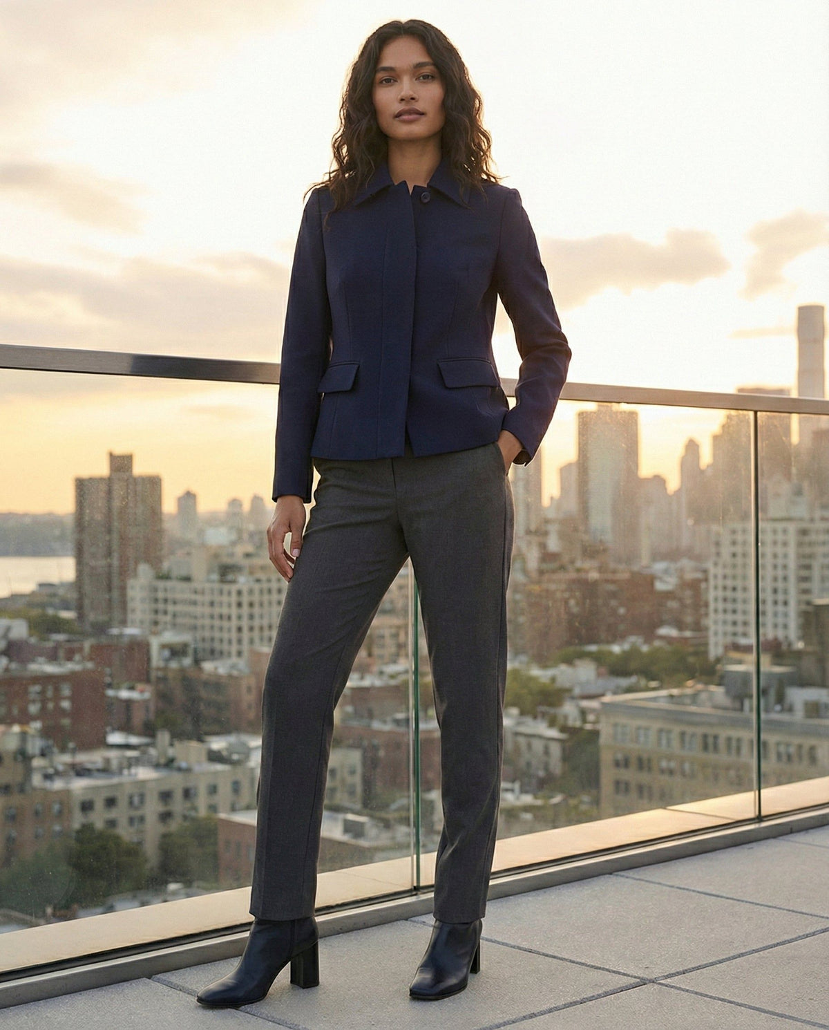 Ellen Tracy Grey Pants