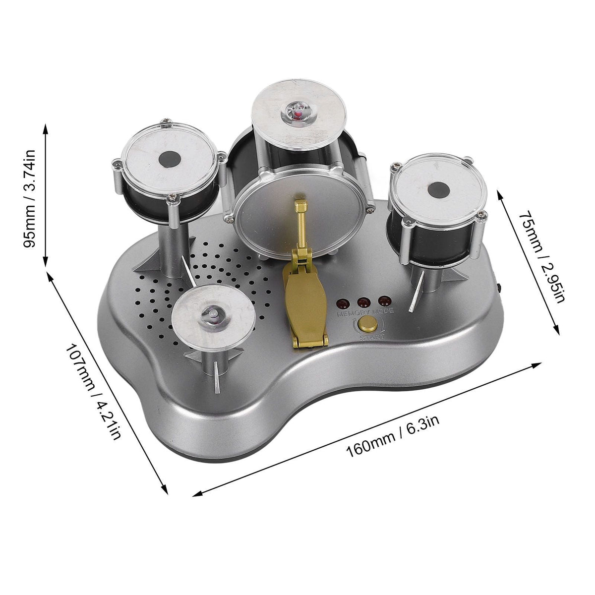 Electric Finger Drum Kit with Recording Play Mode Mini Drums for Kids Music Fans