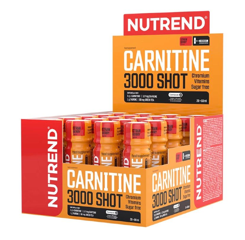 NUTREND CARNITINE 3000 SHOT 60mL Strawberry
