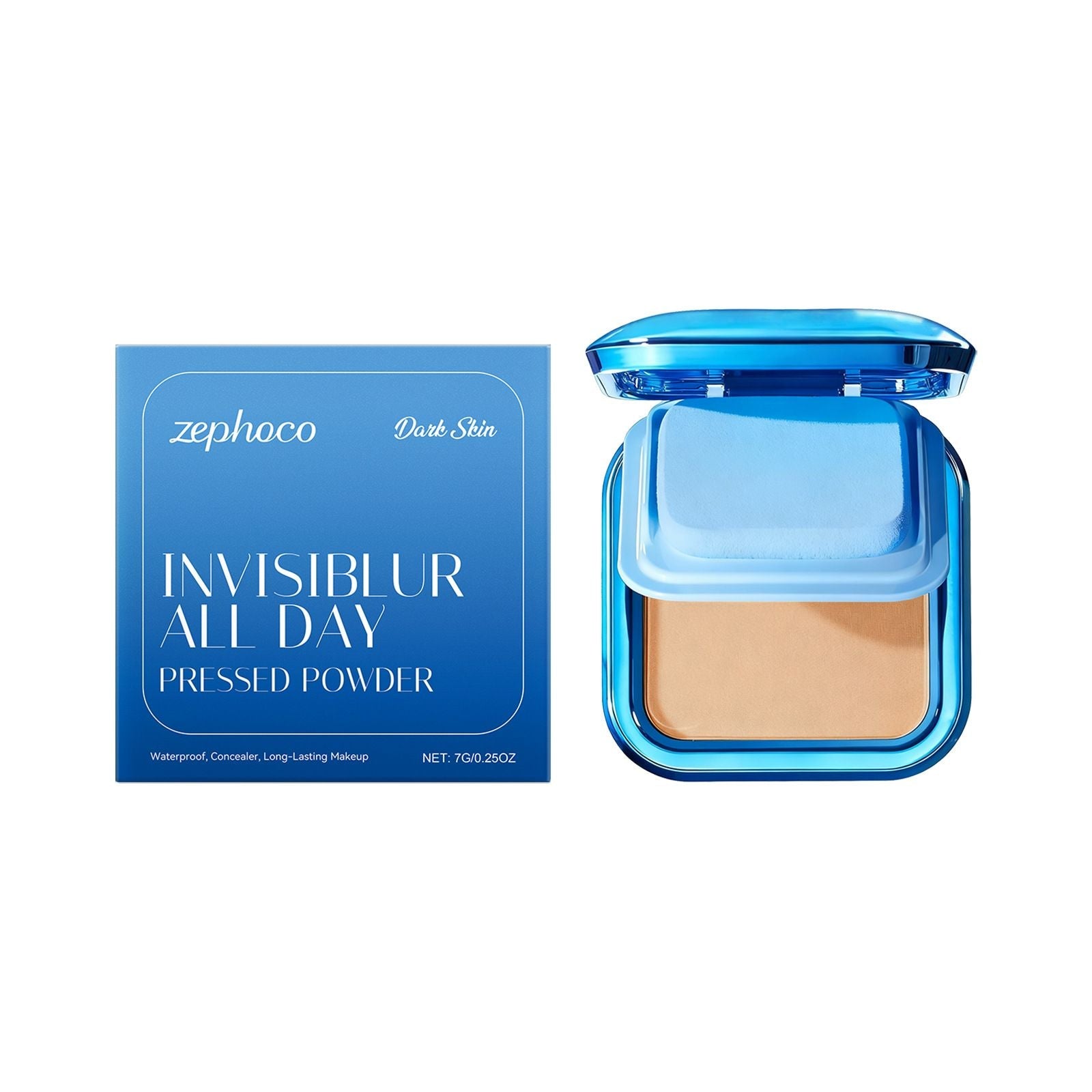 7g Matte Pressed Powder with Oil Control and Smooth Finish
