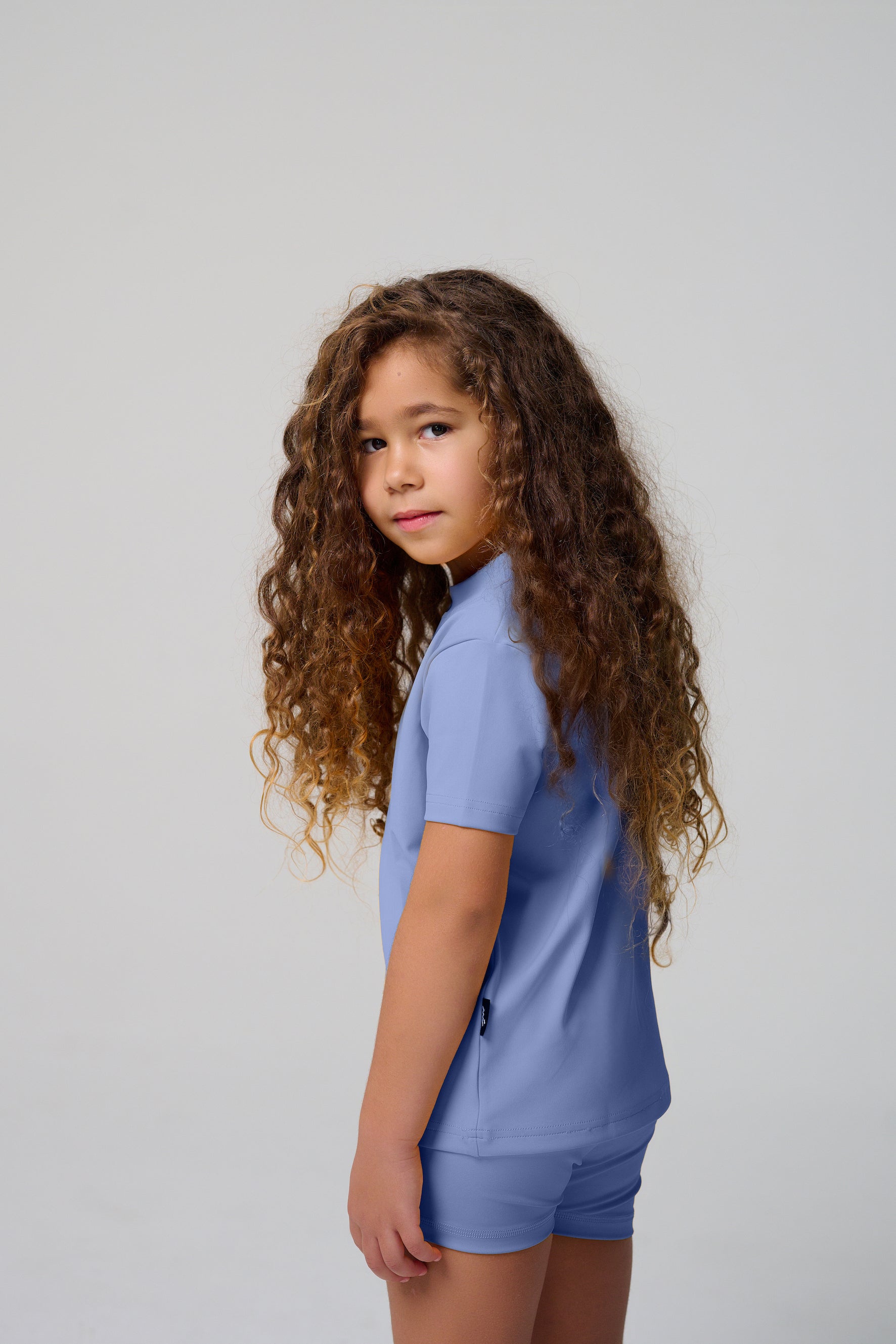 تي شيرت MULU Classic للأطفال (للجنسين) - أزرق فاتح