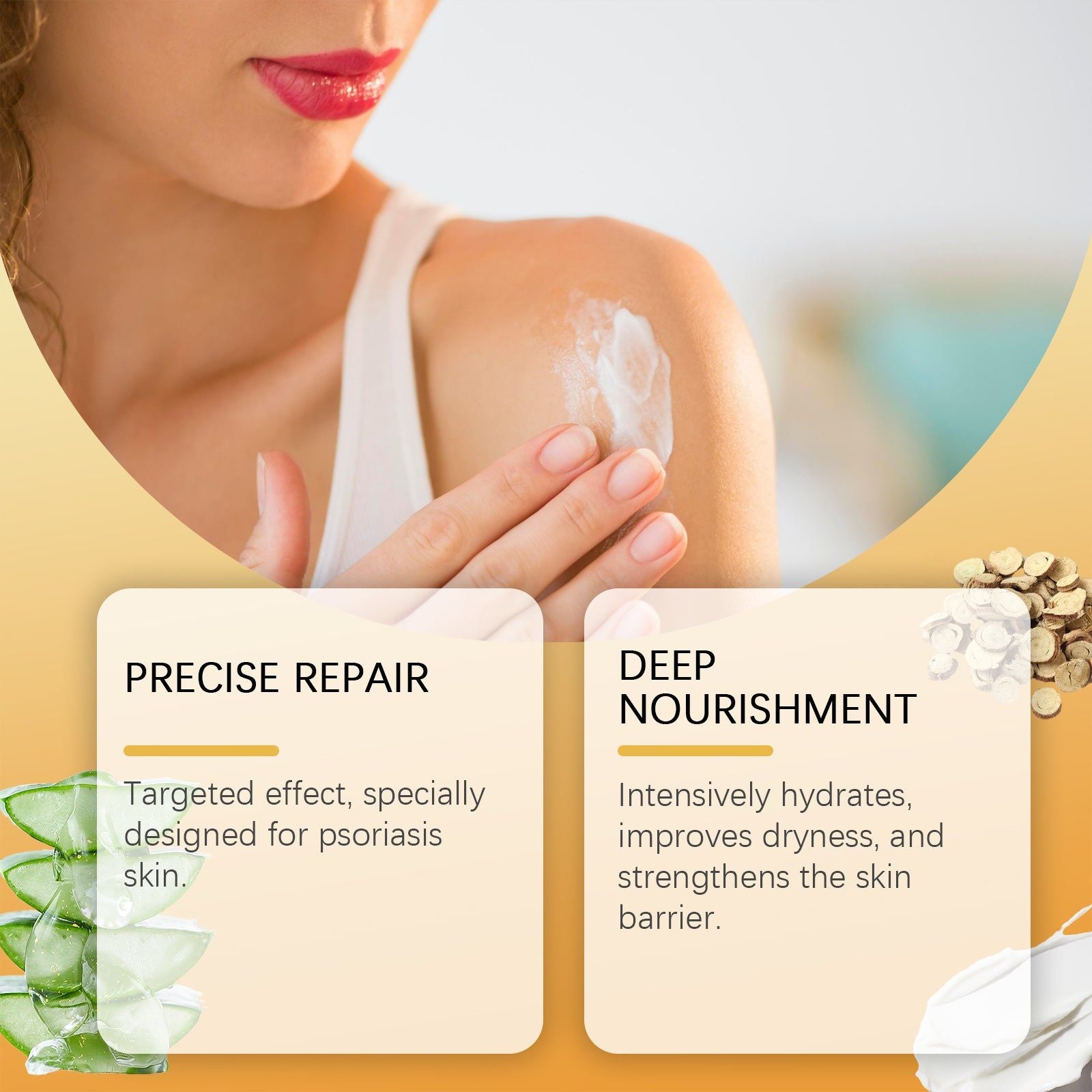 Beeswax Skin Care Cream, Moisturizing, Soothing, Psoriasis Relief, Natural Herbal Skin Care ,50ml