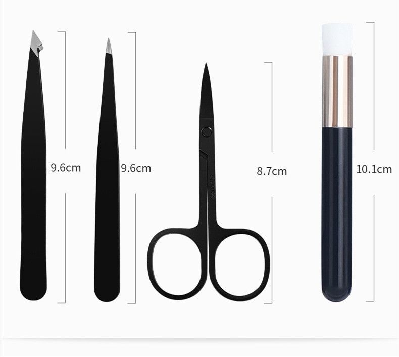 7Pcs Eyelash Curler Set Eyebrow Grooming Kit Eyes Makeup Tools For Women
