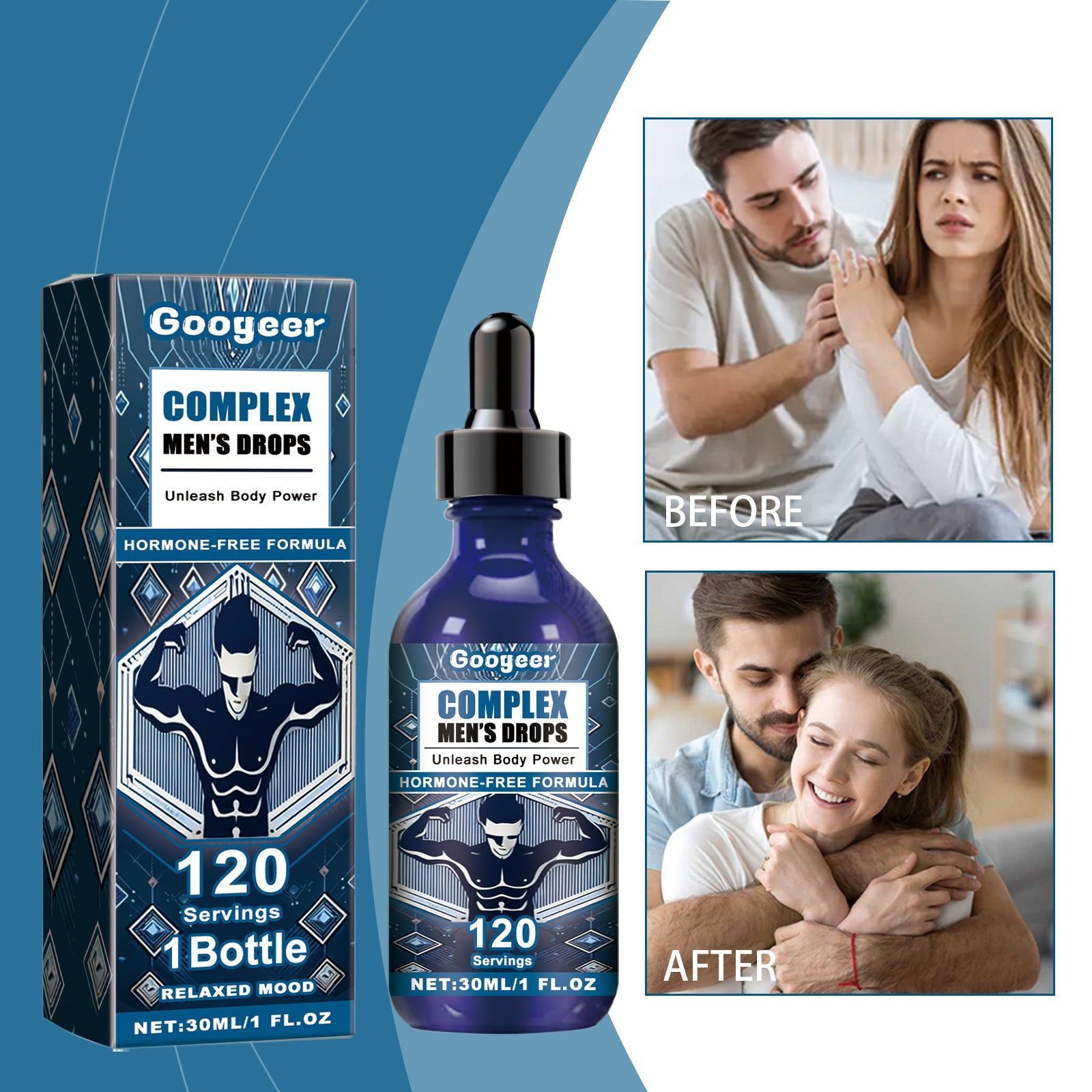 Men's Enhancement Drops, Natural Body Care for Vitality and Confidence ,30ml