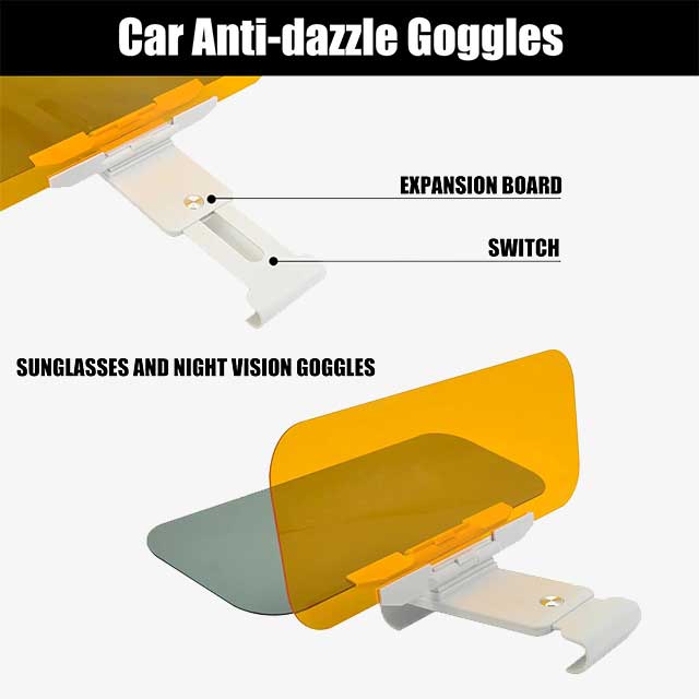 Car Visor Goggles - Anti-Glare, UV Protection Sunglasses for Driving Safety & Comfort
