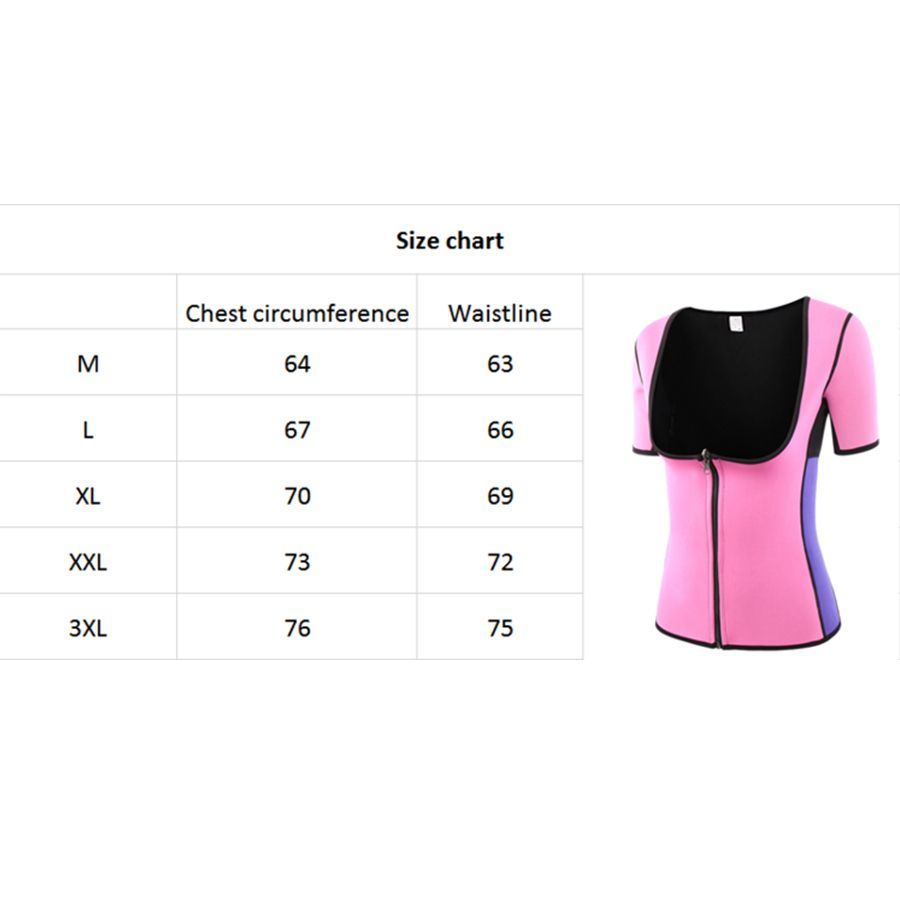 Ladies Yoga Corset Tighten Belly Short Sleeve Support Breast Zipper Shapewear