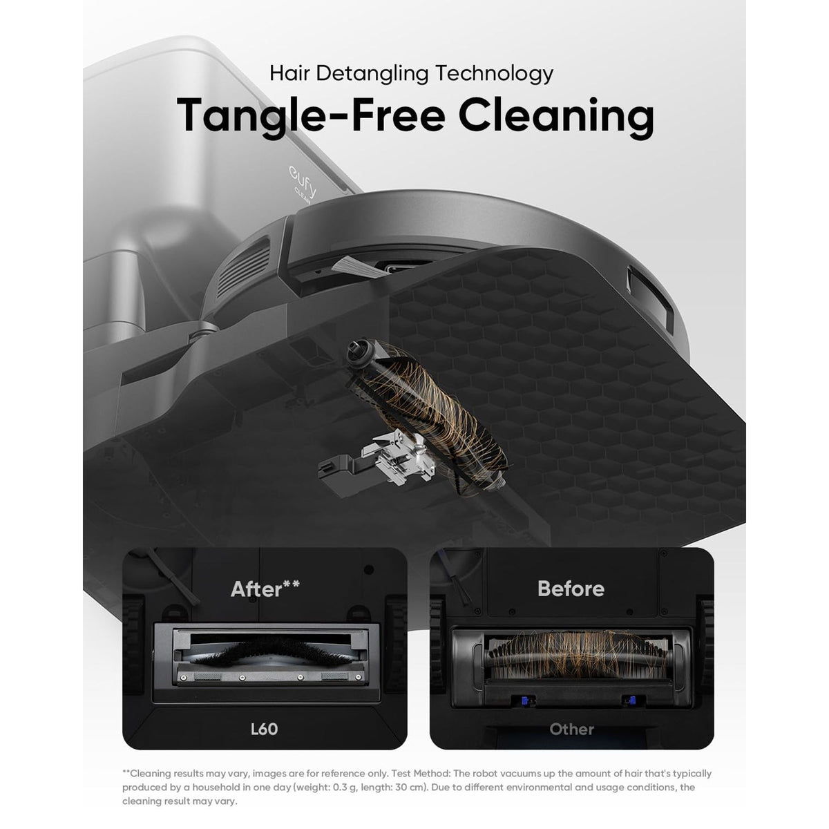 Anker eufy L60 Hybrid Self-Empty Robot Vacuum, Black