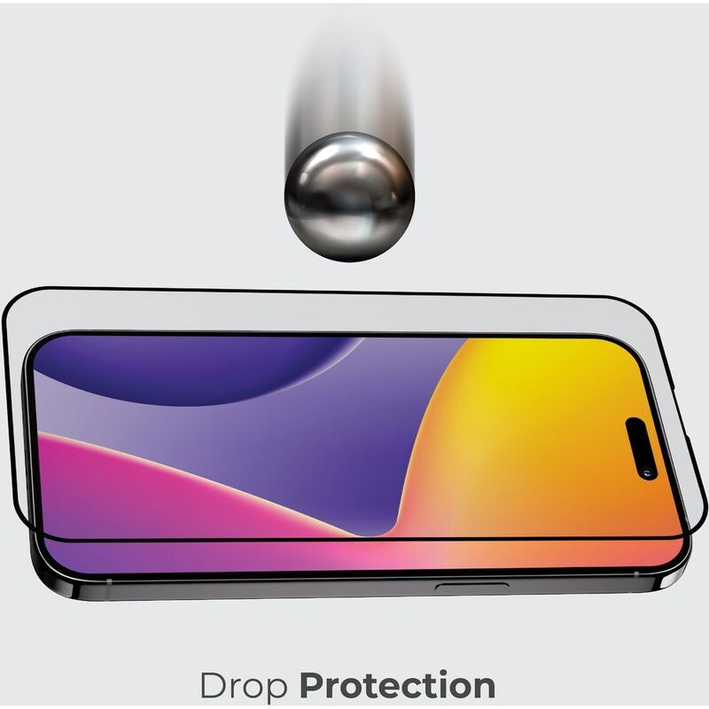 Blupebble Graphene Rock Series Tempered Glass Screen Protector 2.5D For iPhone 16 Series, Clear
