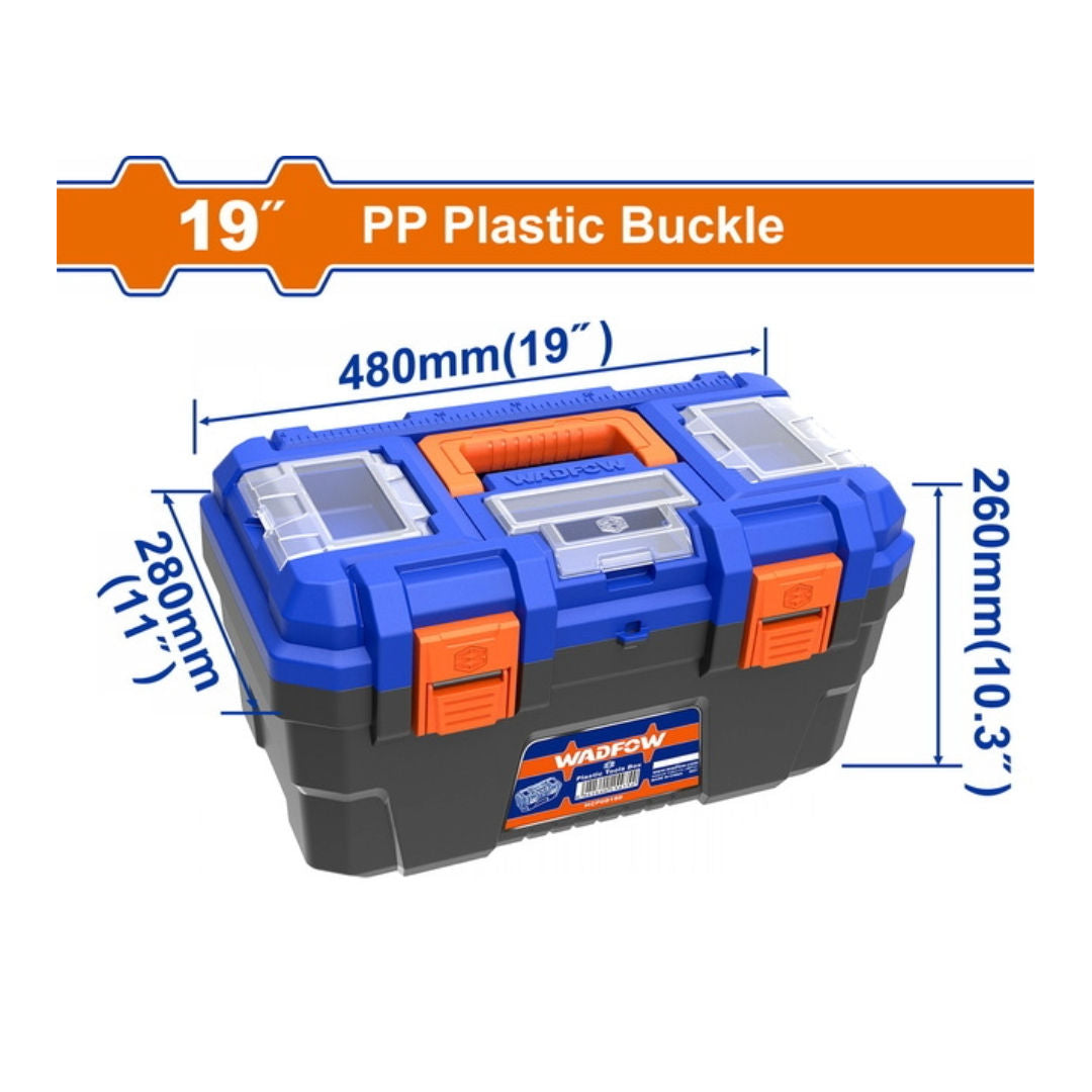 WADFOW 19" Plastic Tool Box, 480×280×260 mm