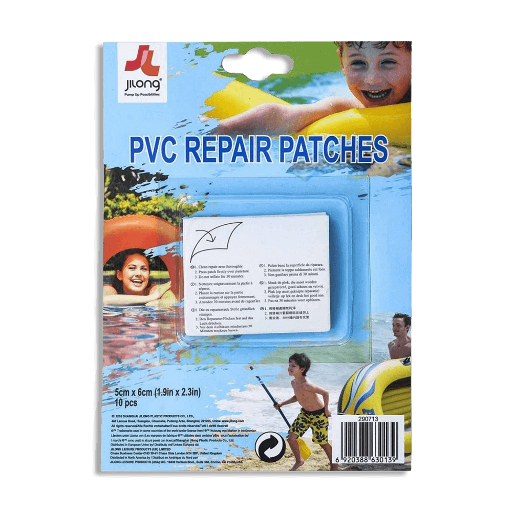 Jilong PVC Repair Patches, 5×6cm, 10pcs