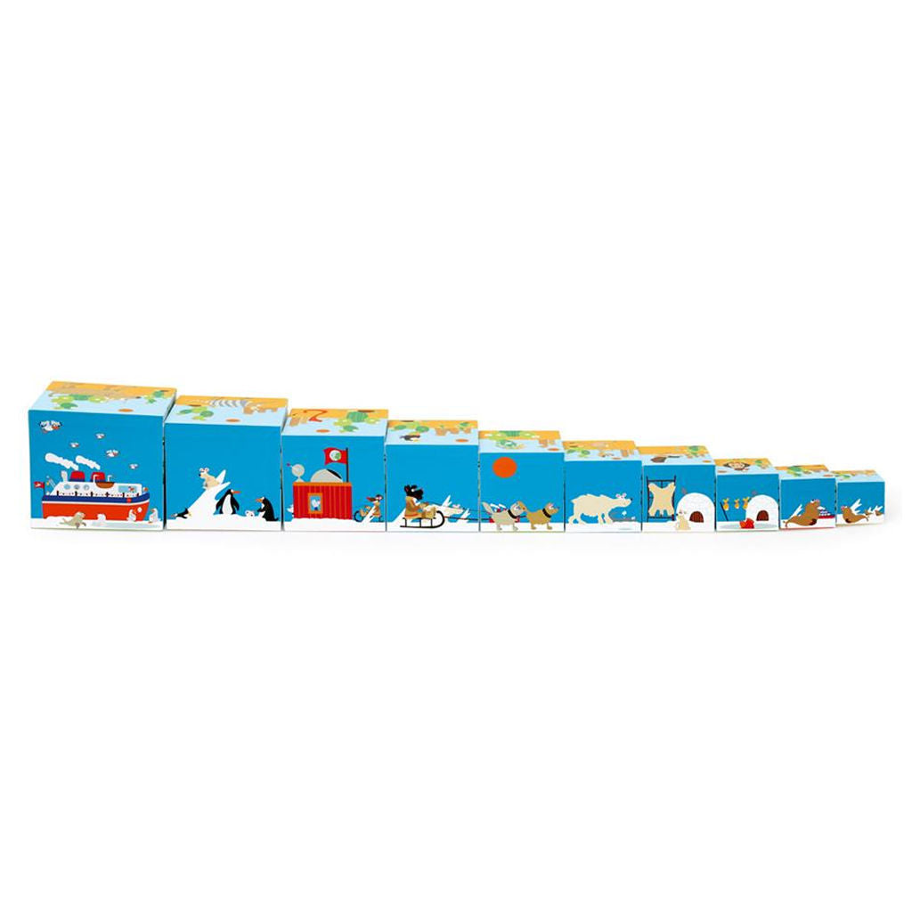 Animals Of The World 10 Pcs Stacking Tower - Jumbo