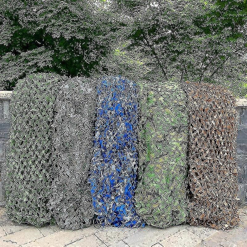 Christmas3x5m 3x8m 3x10m 4x5m Reinforced Camouflage Net Swimming Pool Beach Pavilion Garden Sunshade Camouflage Canvas Net 7 Colors zxin