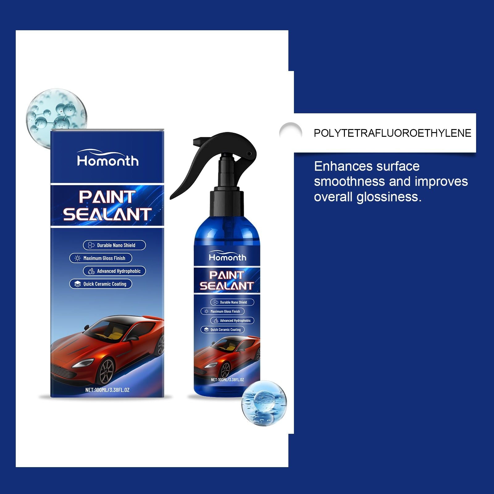 Automotive Coating Kit, Car Paint Protection, Glossy Finish, Easy Application ,1 set