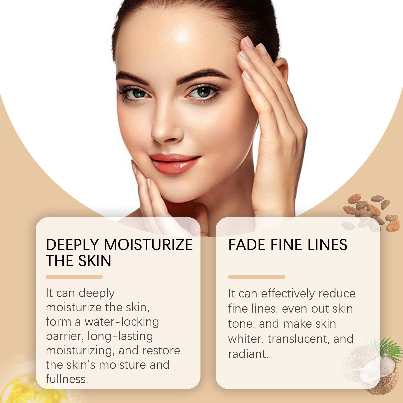 Chocolate Nicotinamide Peel Mask, Facial Care, Brightening, Moisturizing, Anti-Aging ,60g