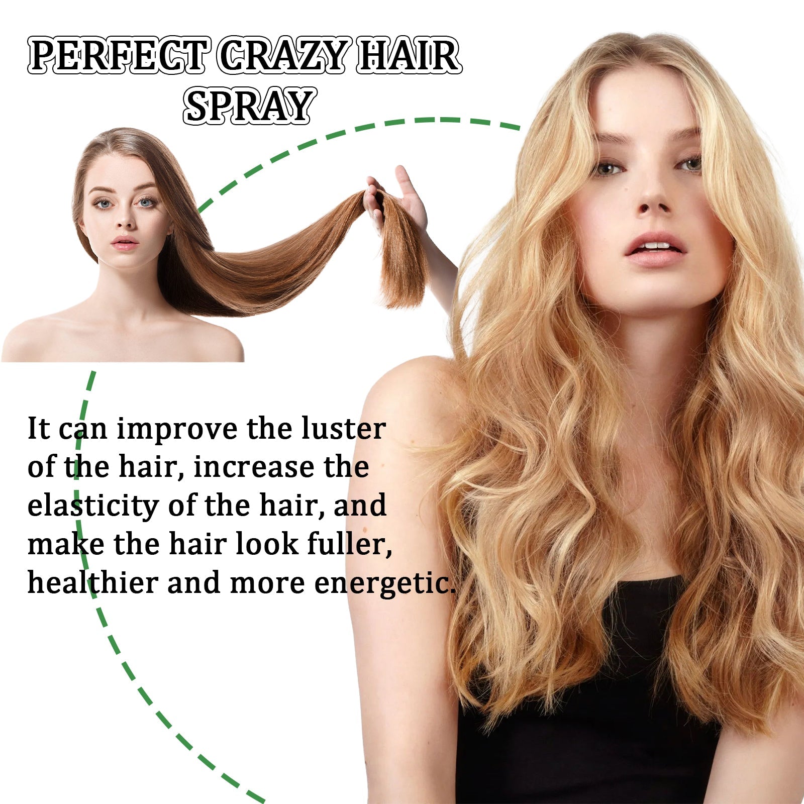 Boost Your Hair Volume with Bouffant Spray, Long-Lasting Style, Shine ,100ml