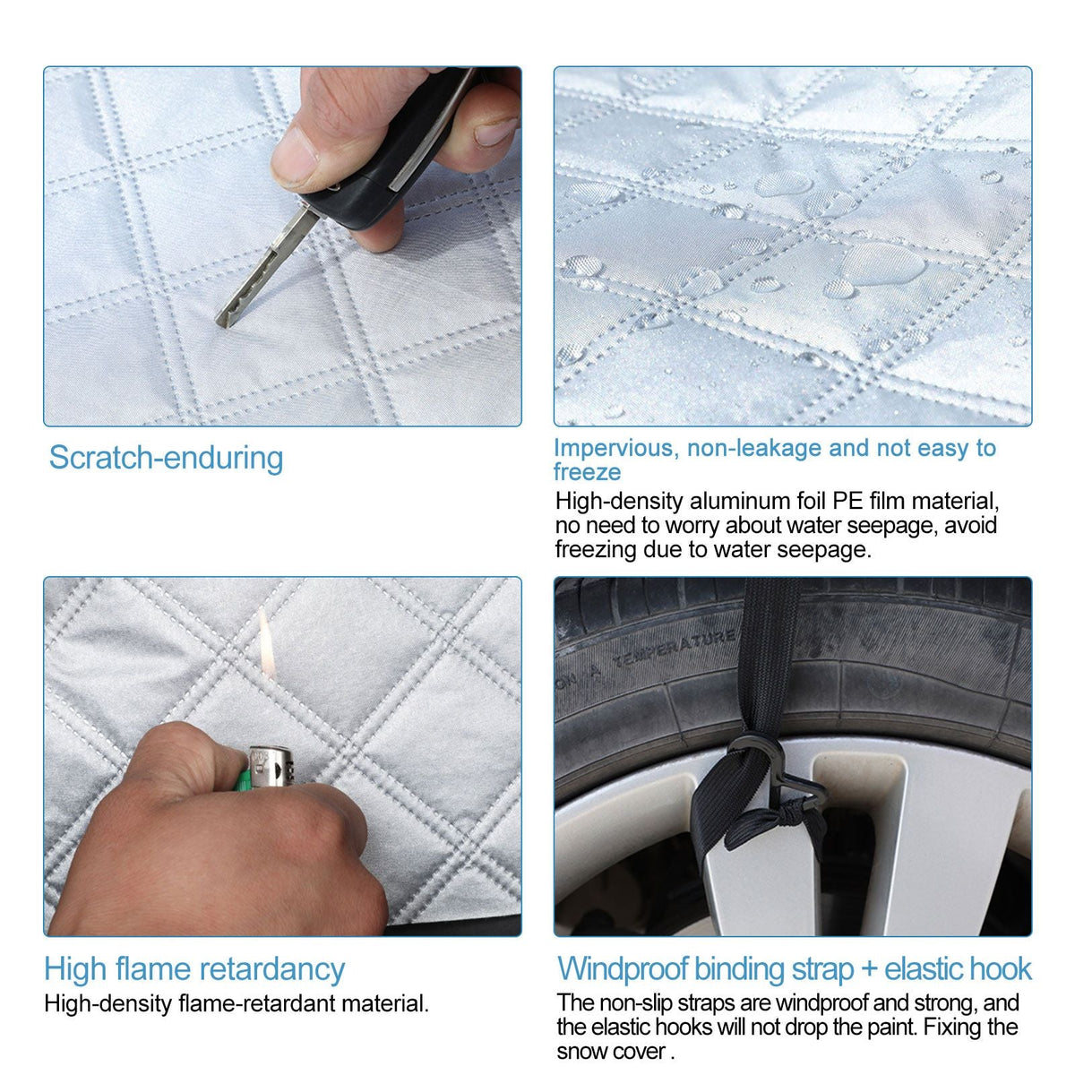 Car Windshield Cover Protector Winter Magnet Snow Guard Against Snow Ice Dust Frost