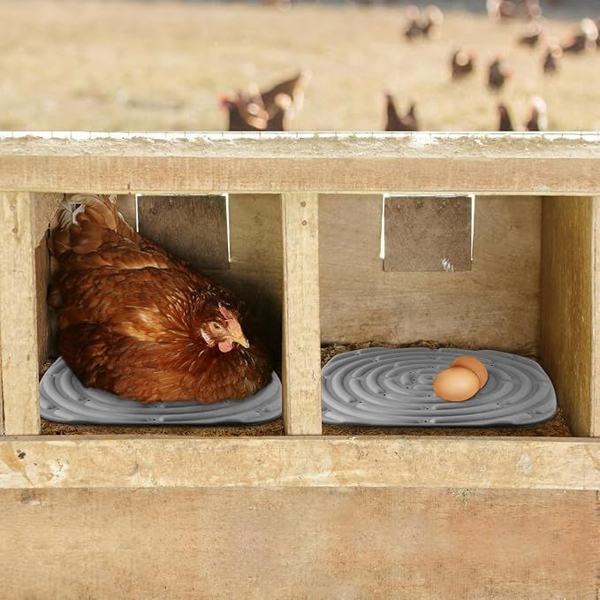 4 Pack Chicken Nesting Pads for Chicken Coop Washable Nesting Box Pads for Laying Eggs