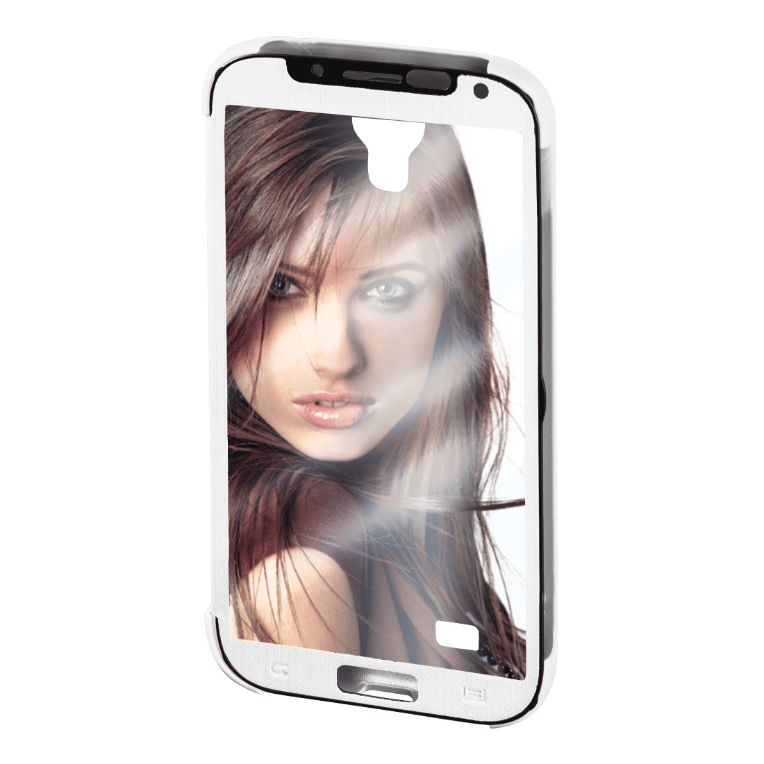HAMA 134105 "Mirror" Booklet Case for Samsung Galaxy S5 (Neo), white/silver