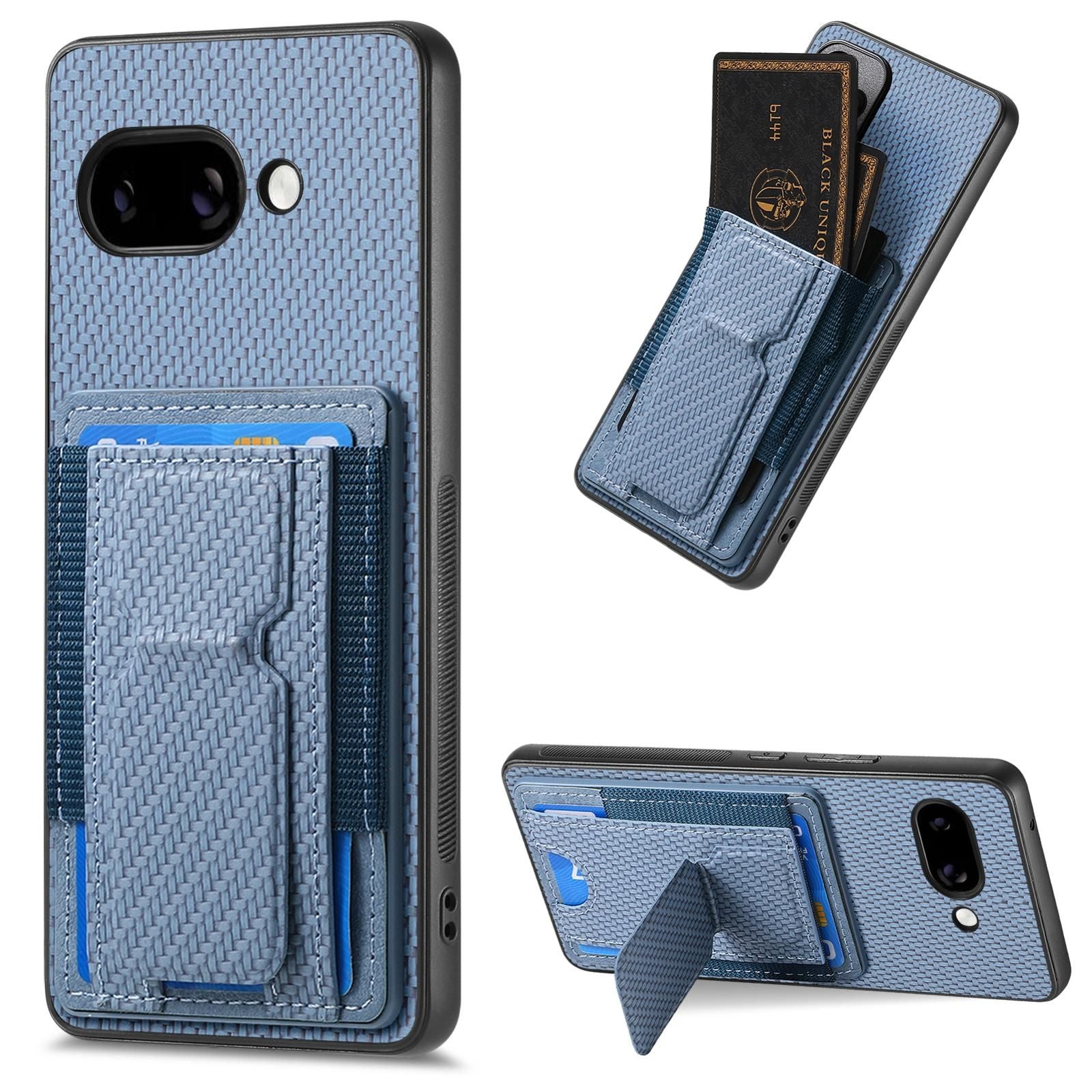 Carbon Fiber Stand Case For Google Pixel 9a