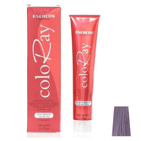 Enercos Professional Coloray Hair Color With Manoi Tahiti Oil and Aloe Vera, 100ml