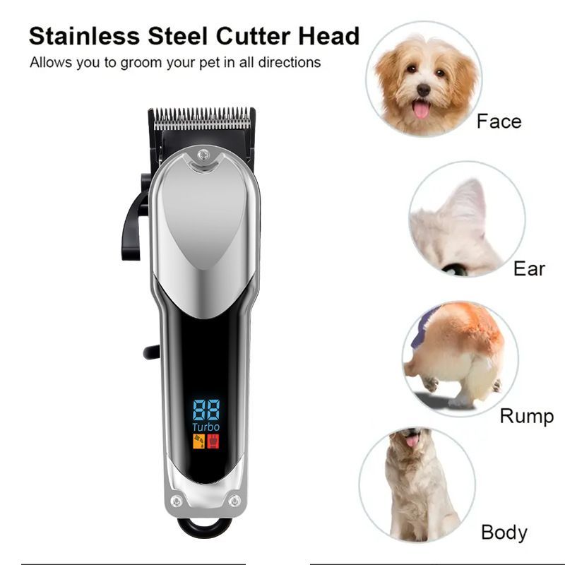 Pet Grooming Kit with 4 Guide Combs