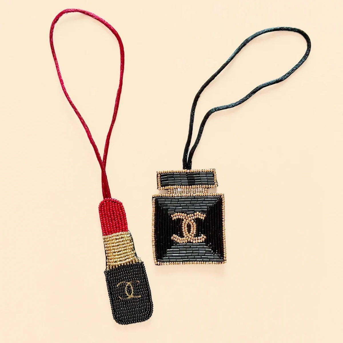 Chanel Perfume Handmade Beaded Charm