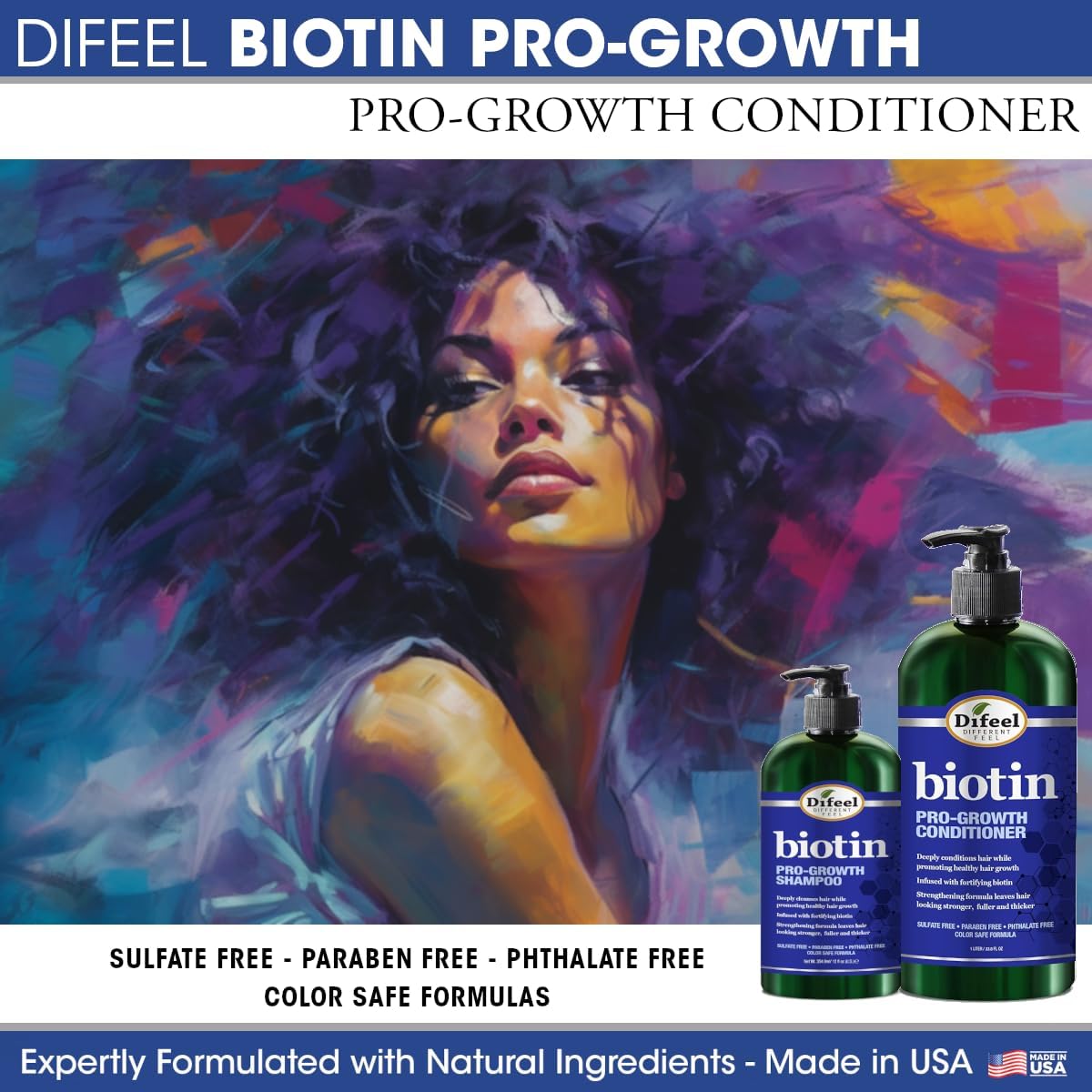 Difeel Biotin Pro-Growth Conditioner 354.9Ml