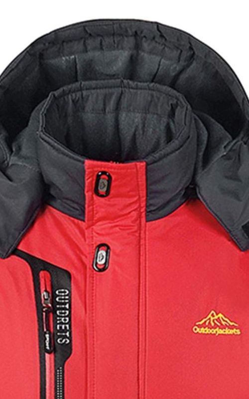 Men Winter Waterproof Jacket Warm Windproof Hooded Fleece Coat Mountain Ski Warm Outwear