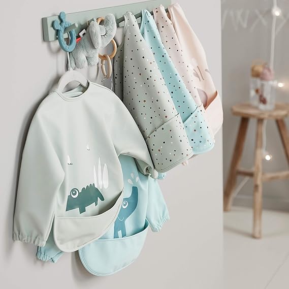 Done By Deer Sleeved Pocket Bib Lalee Sand